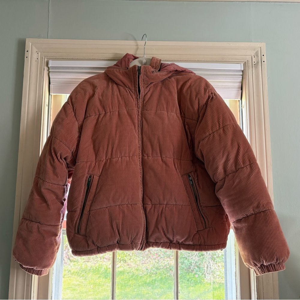 American Eagle Outfitters Corduroy Puffer Jacket
